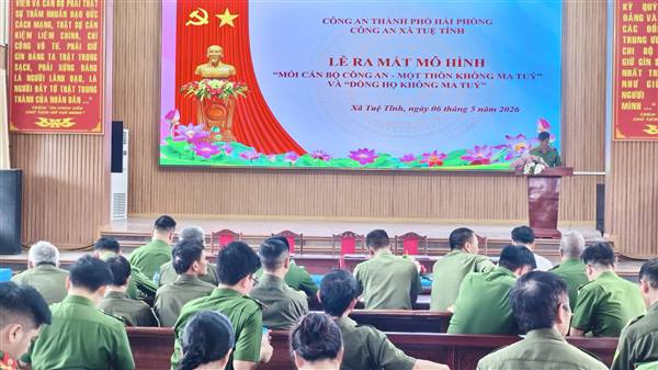 XÃ TUỆ TĨNH: Ra mắt mô hình “Mỗi cán bộ Công an – một thôn không ma túy”