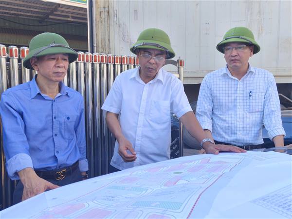 Xã Tuệ Tĩnh kiểm tra thực địa các dự án, đẩy nhanh tiến độ giải phóng mặt bằng