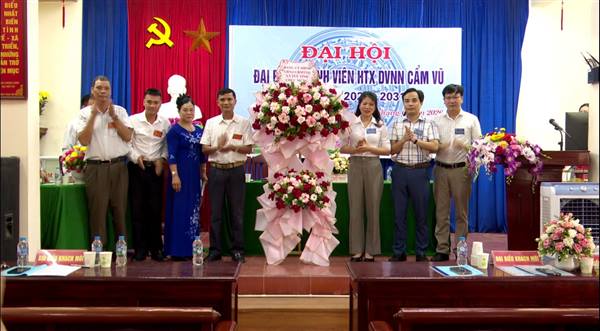 HTX Dịch vụ nông nghiệp Cẩm Vũ tổ chức Đại hội đại biểu thành viên nhiệm kỳ 2026-2031