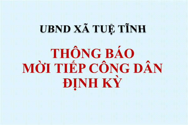 Giấy mời tiếp công dân định kỳ của Chủ tịch UBND xã ngày 24/6/2026