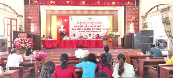 Hội Chữ thập đỏ xã Tuệ Tĩnh tổ chức Đại hội đại biểu lần thứ I, nhiệm kỳ 2026 – 2031