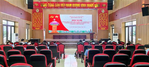 Xã Tuệ Tĩnh sơ kết hoạt động Ban Công tác 35 Đảng ủy xã 6 tháng đầu năm, triển khai nhiệm vụ trọng tâm 6 tháng cuối năm 2026