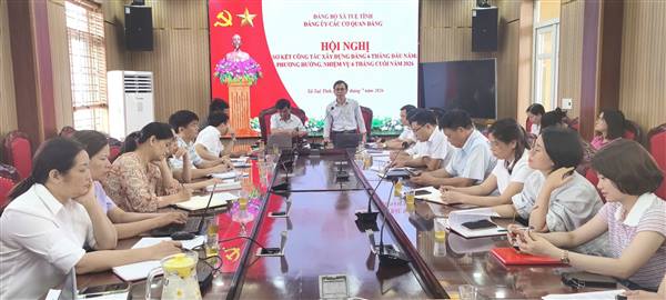 Đảng bộ các Cơ quan Đảng sơ kết công tác xây dựng Đảng 6 tháng đầu năm 2026, triển khai nhiệm vụ 6 tháng cuối năm