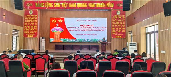 Đảng ủy xã sơ kết công tác xây dựng Đảng, Chính quyền, MTTQ và các tổ chức CTXH 6 tháng đầu năm.