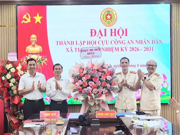 Xã Tuệ Tĩnh thành lập Hội Cựu Công an nhân dân nhiệm kỳ 2026 – 2031