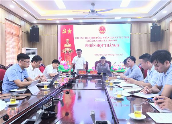 Thường trực HĐND xã Tuệ Tĩnh đánh giá kết quả hoạt động tháng 7, triển khai nhiệm vụ trọng tâm tháng 8 năm 2026
