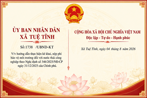 Hướng dẫn thực hiện khai nộp phí bảo vệ môi trường đối với nước thải công nghiệp theo Nghị định số 346/2025/NĐCP ngày 31/12/2025 của Chính phủ.