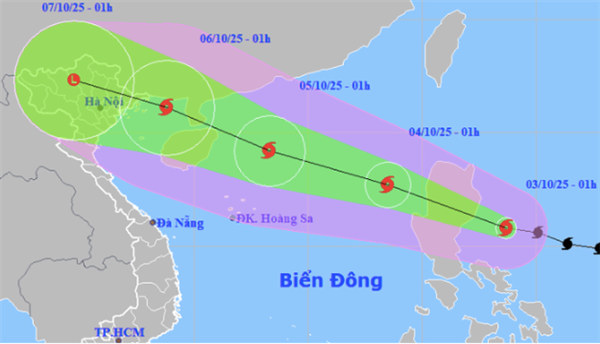 UBND phường Việt Hòa thông báo về việc chủ động ứng phó với cơn bão số 11/2025 (bão MATMO) 
