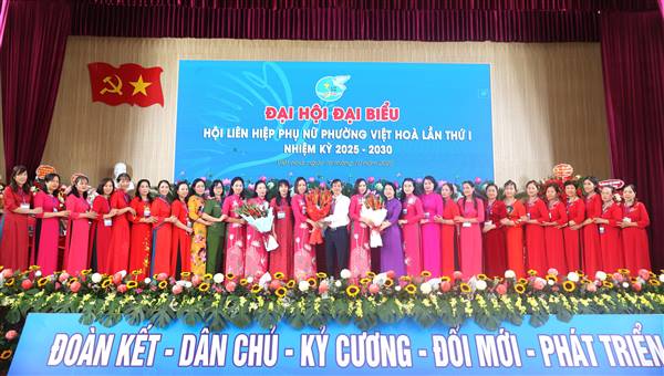 Hội Liên hiệp Phụ nữ phường Việt Hòa tổ chức thành công Đại hội Đại biểu lần thứ I, nhiệm kỳ 2025–2030