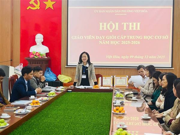 Hội thi giáo viên dạy giỏi phường Việt Hòa cấp THCS