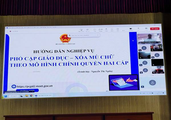 Phường Việt Hòa tổ chức Hội nghị  tập huấn và triển khai hướng dẫn phần mềm phổ cập giáo dục, xóa mù chữ năm 2025 