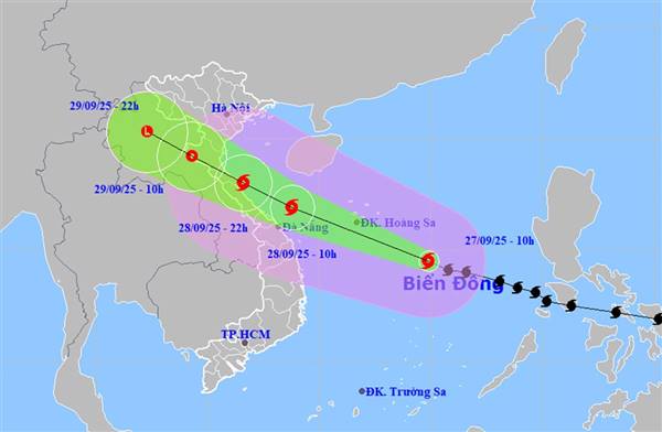 Thông báo của UBND phường Việt Hòa về việc chủ động ứng phó với mưa lũ, sạt lở đất, lũ quét do ảnh hưởng của bão số 10 (bão BUALOI)