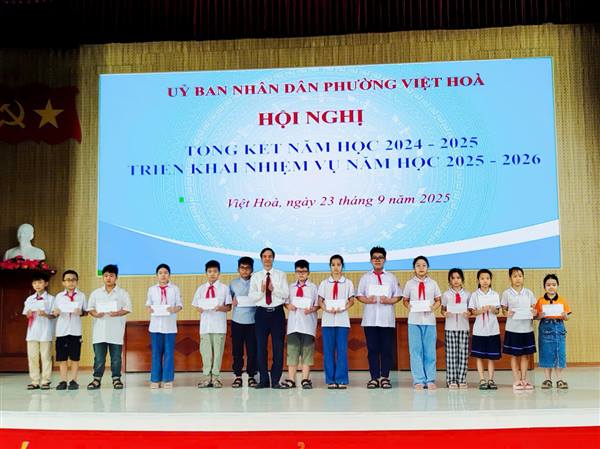 Phường Việt Hòa tổng kết năm học 2024 - 2025 và triển khai nhiệm vụ năm học 2025 - 2026