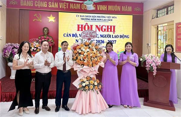 TRƯỜNG MẦM NON LAI CÁCH TỔ CHỨC HỘI NGHỊ CÁN BỘ, VIÊN CHỨC, NGƯỜI LAO ĐỘNG NĂM HỌC 2026–2027 