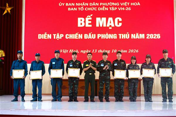 BẾ MẠC DIỄN TẬP CHIẾN ĐẤU PHÒNG THỦ NĂM 2026
