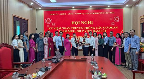 🎉 ĐẢNG ỦY PHƯỜNG VIỆT HÒA GẶP MẶT KỶ NIỆM NGÀY TRUYỀN THỐNG CÁC CƠ QUAN THAM MƯU, GIÚP VIỆC ĐẢNG ỦY NĂM 2026 🎉