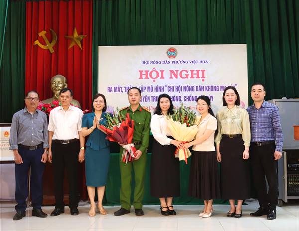 Hội Nông dân phường Việt Hòa ra mắt mô hình “Chi hội nông dân không ma túy” gắn với tuyên truyền công tác phòng, chống ma túy.