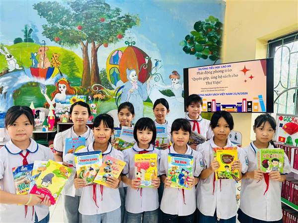Trường Tiểu học Cao An hưởng ứng Ngày văn hóa đọc