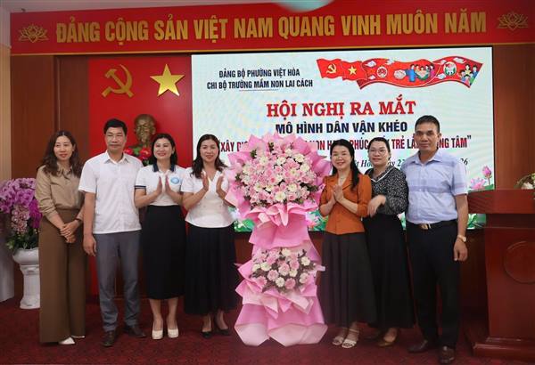 TRƯỜNG MẦM NON LAI CÁCH RA MẮT MÔ HÌNH “DÂN VẬN KHÉO - XÂY DỰNG TRƯỜNG MẦM NON HẠNH PHÚC LẤY TRẺ EM LÀM TRUNG TÂM 