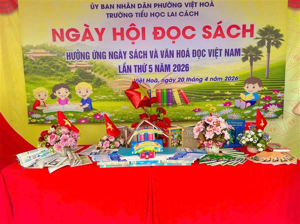 Trường Tiểu học Lai Cách tổ chức thành công Ngày hội đọc sách 
