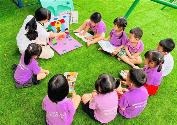 Trường Mầm non Cao An phường Việt Hòa hưởng ứng Ngày văn hóa đọc 21.4