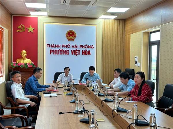 phường Việt Hòa tham dự phiên họp trực tuyến thường kỳ của tp Hải Phòng đánh giá tình hình phát triển kinh tế - xã hội tháng 5 và 5 tháng đầu năm 2026