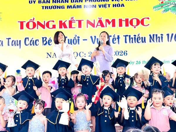Trường Mầm non Việt Hòa tổng kết năm học 2025 – 2026