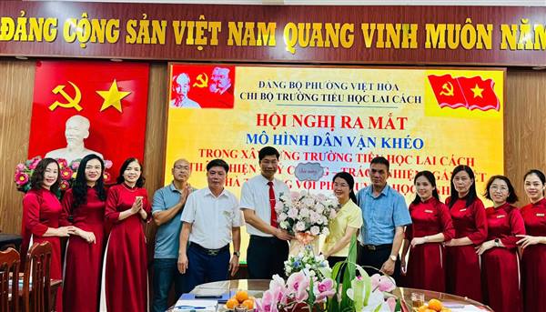 Trường Tiểu học Lai Cách phường Việt Hoà ra mắt mô hình Dân vận khéo 