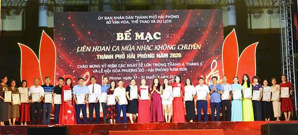PHƯỜNG VIỆT HÒA ĐẠT GIẢI A LIÊN HOAN CA MÚA NHẠC THÀNH PHỐ HẢI PHÒNG 2026
