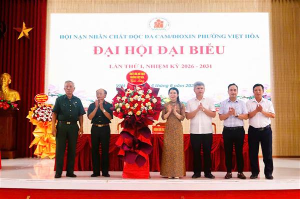 Hội Nạn nhân chất độc da cam/dioxin phường Việt Hòa tổ chức Đại hội đại biểu lần thứ I, nhiệm kỳ 2026 - 2031.