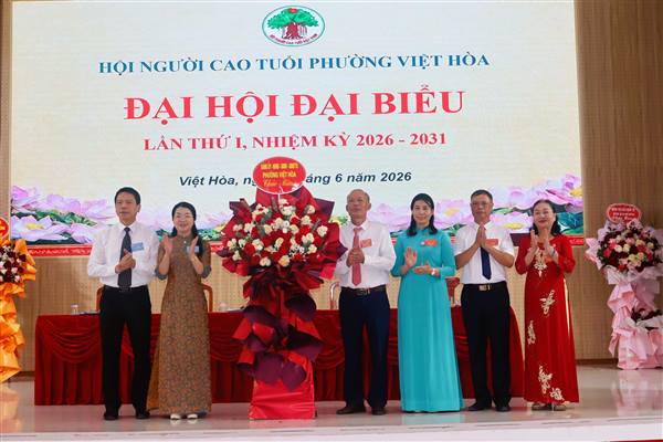 Đại hội đại biểu Hội NCT phường Việt Hòa lần thứ I, nhiệm kỳ 2026 – 2031.