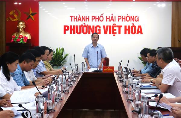 Ban Chấp hành Đảng ủy  phường Việt Hòa tổ chức Hội nghị thường kỳ tháng 6 năm 2026