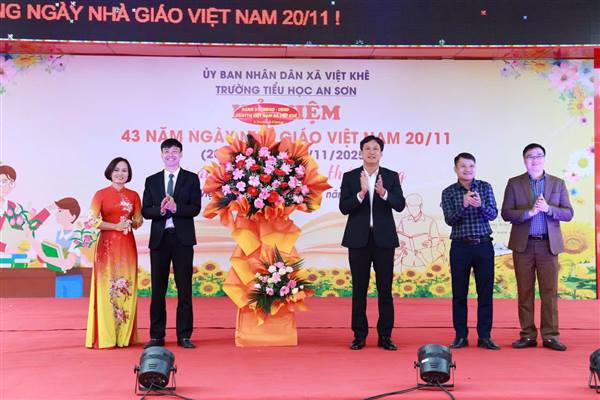 TRƯỜNG TIỂU HỌC AN SƠN - TRI ÂN THẦY CÔ – TÔN VINH NGHỀ GIÁO CAO QUÝ