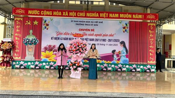 NGÀY 20/11 RỰC RỠ TẠI TRƯỜNG THCS KỲ SƠN: TRI ÂN, TRÂN TRỌNG VÀ TỎA SÁNG 