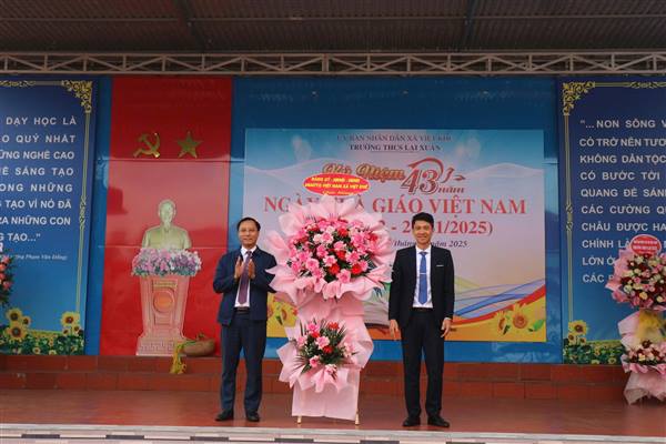 ẤM ÁP YÊU THƯƠNG TRONG LỄ KỶ NIỆM NGÀY NHÀ GIÁO VIỆT NAM TẠI TRƯỜNG THCS LẠI XUÂN