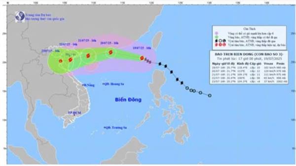 TIN BÃO KHẨN (Cơn bão số 3)