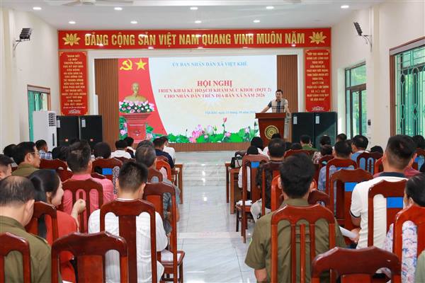 XÃ VIỆT KHÊ TRIỂN KHAI KẾ HOẠCH KHÁM SỨC KHỎE ĐỢT 2 CHO NHÂN DÂN NĂM 2026