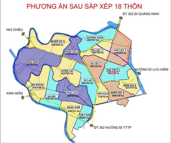 Thông báo về việc triển khai thực hiện Đề án sắp xếp, tổ chức lại các thôn trên địa bàn xã Việt Khê