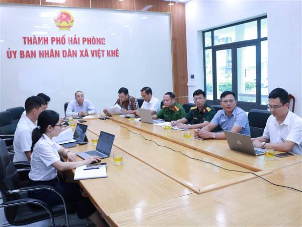 UBND XÃ VIỆT KHÊ THAM DỰ PHIÊN HỌP THƯỜNG KỲ TRỰC TUYẾN THÁNG 6/2026 VỚI UBND THÀNH PHỐ