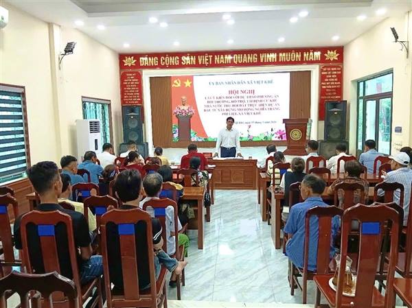 HỘI NGHỊ LẤY Ý KIẾN DỰ THẢO PHƯƠNG ÁN BỒI THƯỜNG, HỖ TRỢ, TÁI ĐỊNH CƯ THỰC HIỆN DỰ ÁN MỞ RỘNG NGHĨA TRANG PHI LIỆT