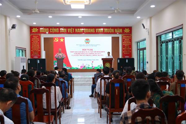 Xã Việt Khê ra mắt mô hình “Chi hội Nông dân không ma túy”