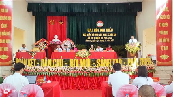 ĐẠI HỘI ĐẠI BIỂU MẶT TRẬN TỔ QUỐC VIỆT NAM XÃ VĨNH AM LẦN THỨ I, NHIỆM KỲ 2025 - 2030