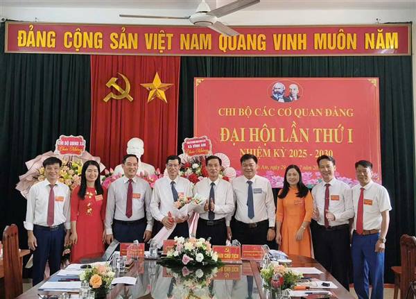 ĐẠI HỘI CHI BỘ CÁC CƠ QUAN ĐẢNG LẦN THỨ I, NHIỆM KỲ 2025-2030
