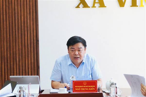 UBND XÃ VĨNH AM TỔ CHỨC HỘI NGHỊ GIAO BAN