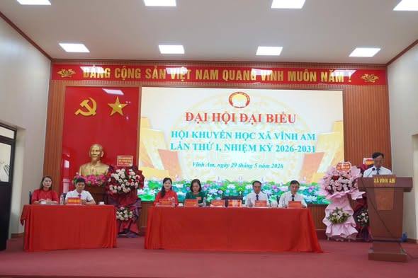 ĐẠI HỘI ĐẠI BIỂU HỘI KHUYẾN HỌC XÃ VĨNH AM LẦN THỨ I, NHIỆM KỲ 2026 – 2031 THÀNH CÔNG TỐT ĐẸP.
