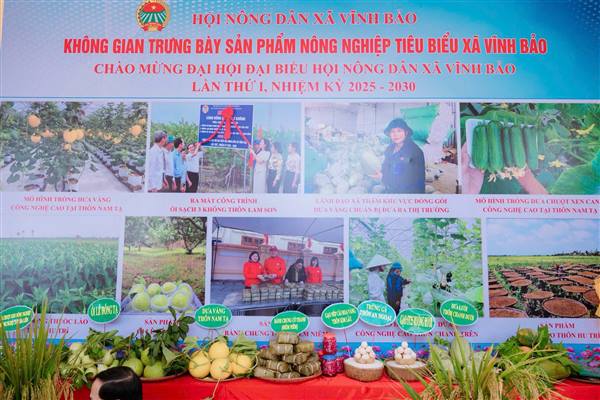 ĐẠI HỘI ĐẠI BIỂU HỘI NÔNG DÂN XÃ VĨNH BẢO LẦN THỨ I, NHIỆM KỲ 2025 - 2030.
