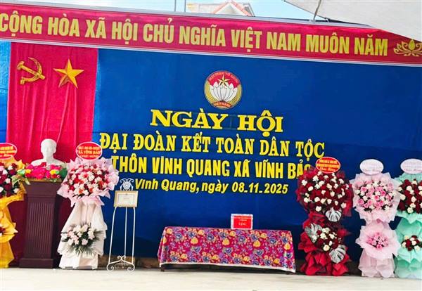 NGÀY HỘI ĐẠI ĐOÀN KẾT TOÀN DÂN TỘC THÔN VINH QUANG, XÃ VĨNH BẢO NĂM 2025