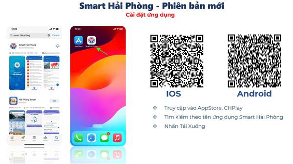 Hướng dẫn cài đặt ứng dụng Smart Hải Phòng phiên bản mới