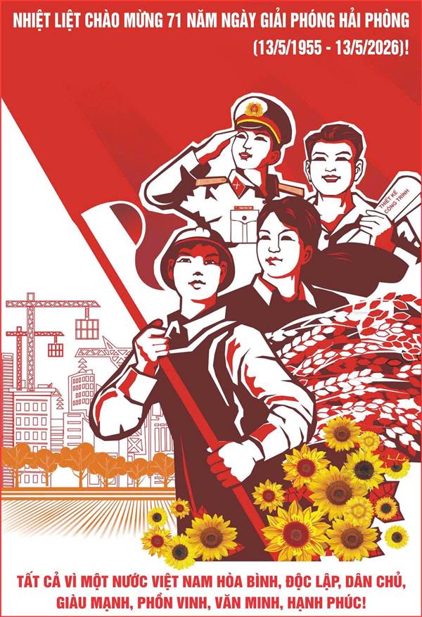 CHÀO MỪNG KỶ NIỆM 71 NĂM NGÀY GIẢI PHÓNG HẢI PHÒNG (13/5/1955 - 13/5/2026)