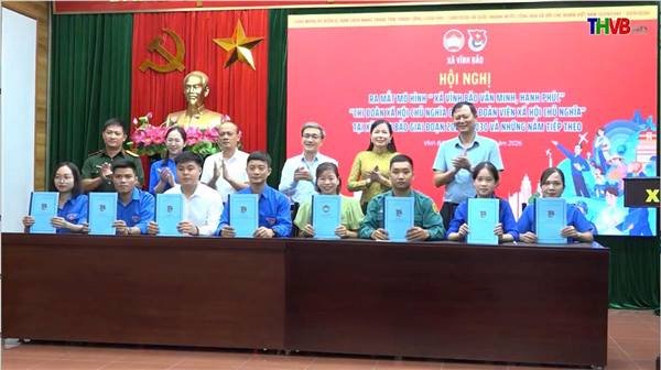 Xã Vĩnh Bảo ra mắt mô hình "Xã Vĩnh Bảo văn minh, hạnh phúc" giai đoạn 2026-2030 và "Chi đoàn xã hội chủ nghĩa gắn với đoàn viên xã hội chủ nghĩa" giai đoạn 2026-2030